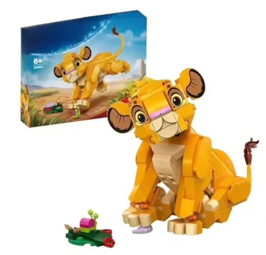 BLOCOS DE MONTAR REI LEÃO SIMBA MEGA D9801 222 PEÇAS COM CAIXA ORIGINAL GENÉRICO TIPO LEGO