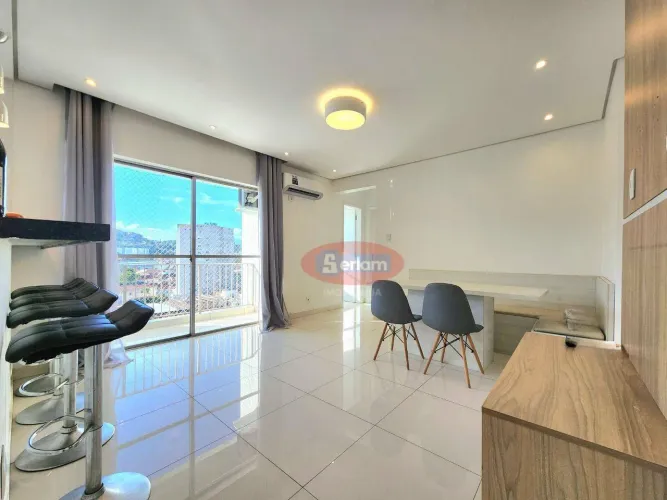 Apartamento com 2 dormitórios para alugar, 71 m² por R$ 4.000,02/mês - Campo Grande - Sant
