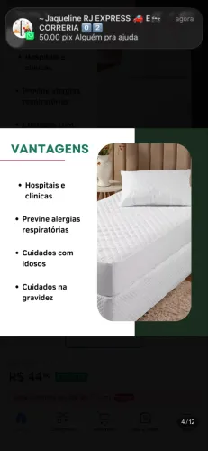 Protetor de Colchão Impermeável - Proteção Contra Líquidos e Manchas