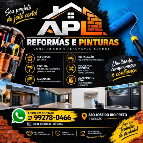 Reformas e pinturas em são José do rio preto 