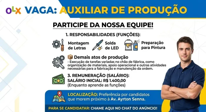 Auxiliar de produção