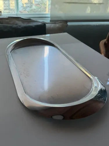 bandeja inox grande oval