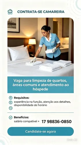 Precisa de de camareira