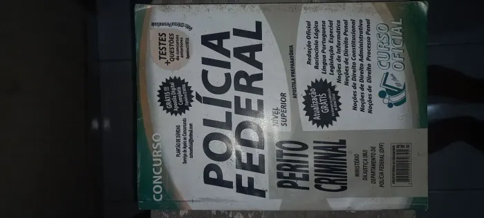 Vendo essa apostila da polícia federal