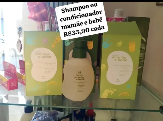 Shampoo, condicionador Mamãe e bebê 