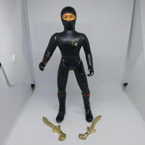 Ninja roupa preta Apolo Brinquedos anos 80 