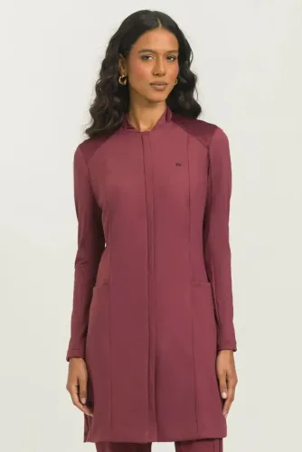 JALECO FEMININO BORDÔ DRA CHERIE - G