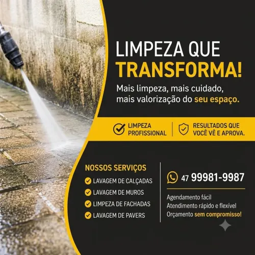 Limpeza de Calçadas e Muros
