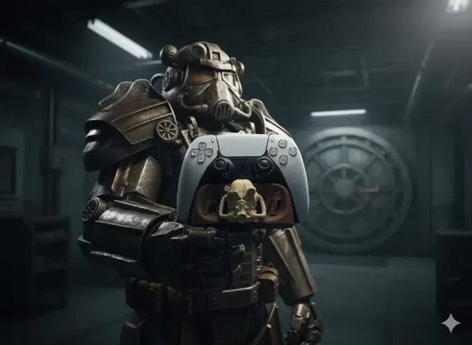 Base para Controle PS5 - Tematica Fallout