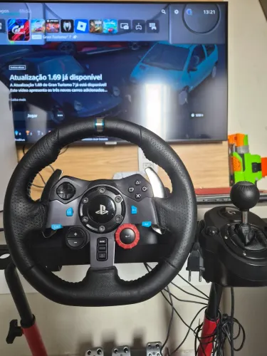 G29 COMPLETO + CÂMBIO EM H + SENSOR HALL (sem desgaste ) + PADDLE MAGNÉTICO PS4/PS5/PC. 