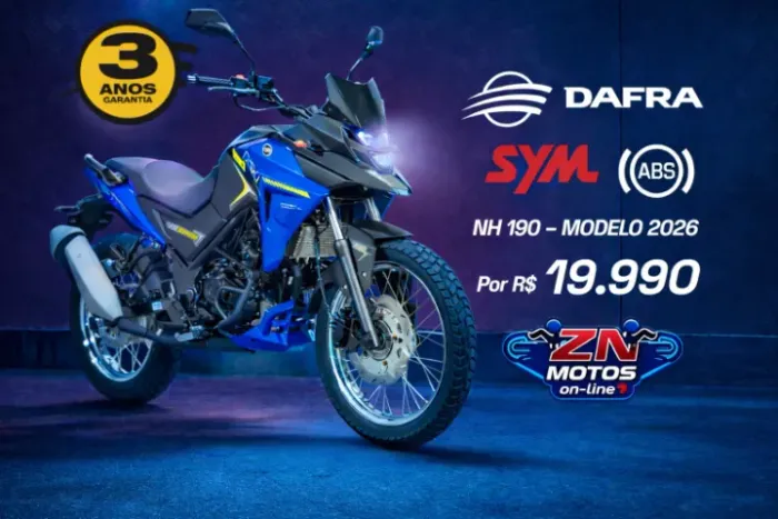 DAFRA NH 190 2026 0km | 24 X SEM ENTRADA NO CARTÃO DE CRÉDITO 