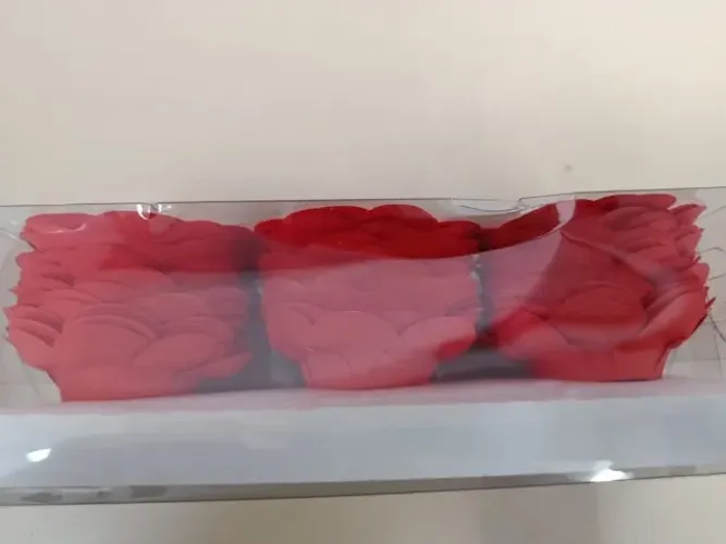 Forminhas decorativas 50 unidades vermelhas