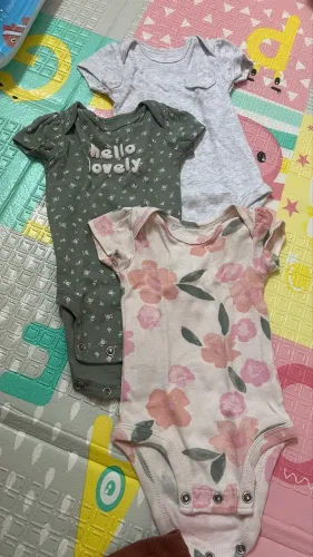 Kit 3 body RN menina Carters NOVO