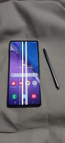 Vendo Samsung Galaxy Note 20 5G. Funcionando tudo apenas com essas linhas na tela.