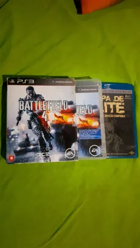 Box jogo PS3 Battlefield 4 + blue-ray tropa de elite
