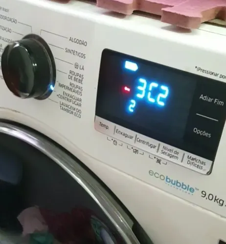 Lava e seca samsung 9kg 127v erro 3C2 defeito