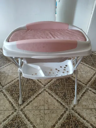Banheira com trocador Galzerano Premium Rosa