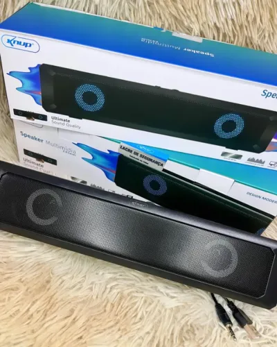 Caixa de som para computador, notebook e aparelhos com entrada USB.  6W