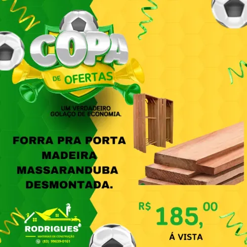 FORRA DE MADEIRA MASSARANDUBA DESMONTADA  
