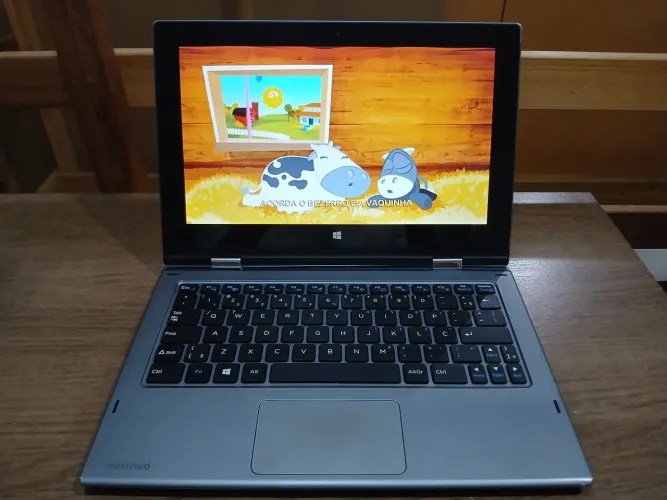 Notebook Positivo 2 em 1 Duo ZR3630 vira tablet
