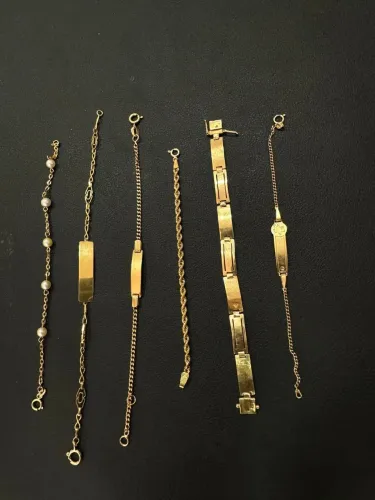Pulseiras Infantis de ouro 18k procedência garantia eterna