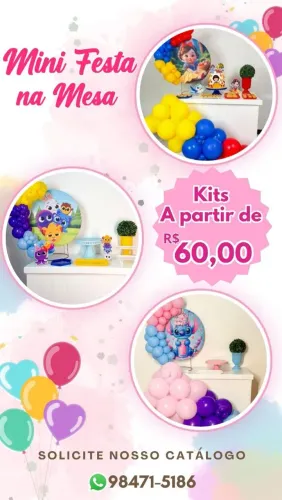 Festa na mesa pegue e monte 