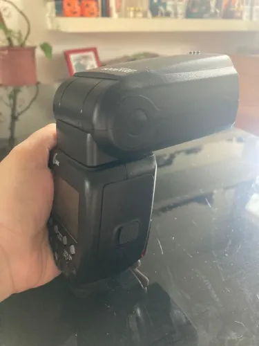 Flash Canon Speedlite 600 EX-RT (SEM USO): 1550,00 reais