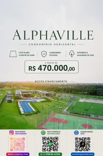 Alphaville Condomínio Fechado | Lotes Planos a partir de 420m²