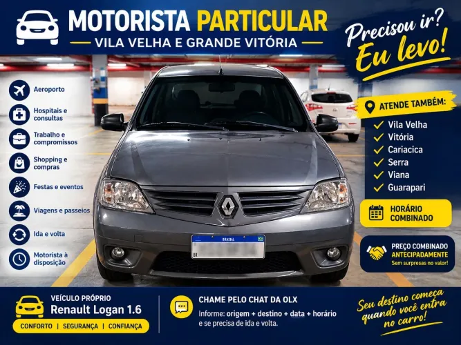 Motorista Particular <br>?mo MOTORISTA PARTICULAR | VILA VELHA ? VITÓRIA ? SERRA ? GUARAPARI
