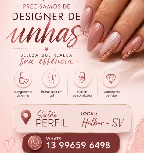  Precisamos de Designer de Unhas