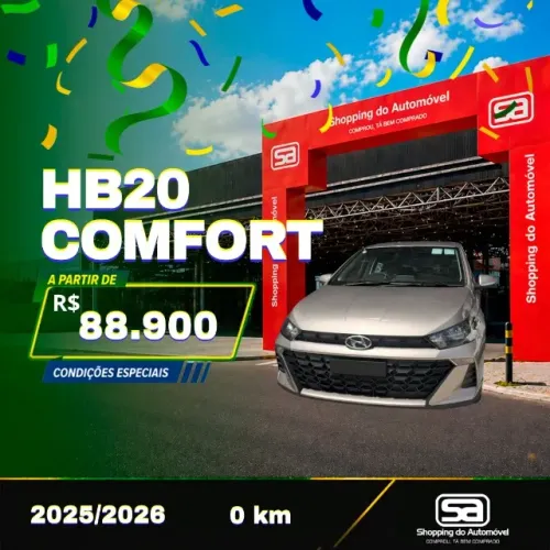 Hyundai HB20 Comfort 1.0 Flex 12V Mec. 2026