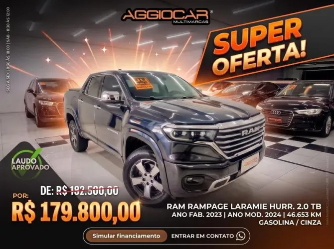 Ram Rampage Lar. Hurr. 4 2.0 TB CD 4X4 Aut. 2024