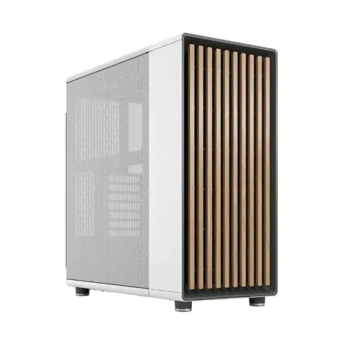 Gabinete Fractal Design North Chalk White, Mid Tower, ATX, Lateral Mesh, 2 Fans, Branco