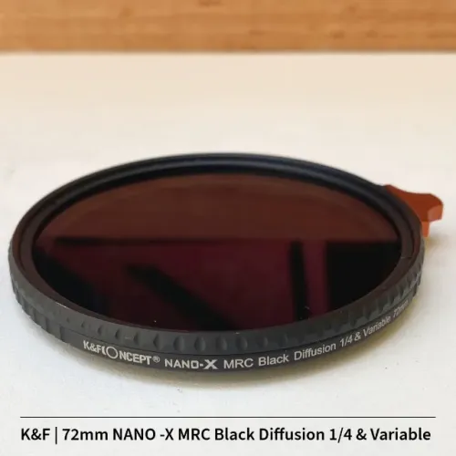 Filtro 72mm K&F NANO -X MRC Black Diffusion 1-4 & Variable
