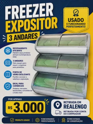 Freezer Expositor 3 Andares
