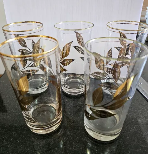 5 copos vintage