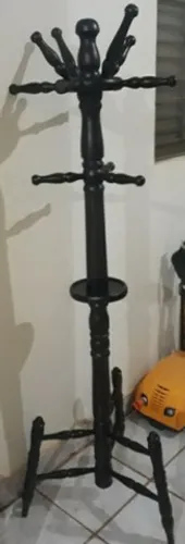 Mancebo chapeleiro antigo embuia restaurado