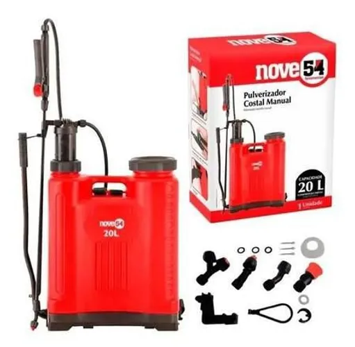 Pulverizador Bomba Costal Manual Agrícola 20 Litros NOVE54 <br><br>