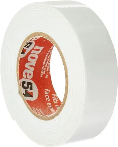 Fita Banana Fixa Tudo Espuma Dupla Face 19mm x 1,5m Nove54