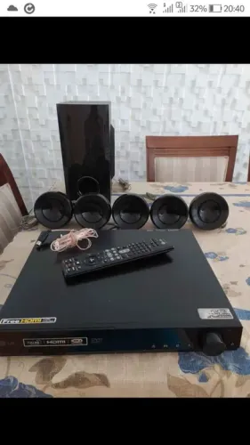 Home theather 5.1 LG seminova. controle remoto