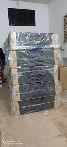 CAMA BOX CASAL ESPUMA SELADA NOVA 