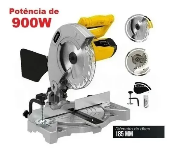 Serra de Esquadria Profissional da Hammer 7.1/4 Pol 900W 220V Lacrada com Garantia