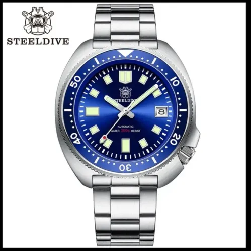 Relógio Masculino Automático Steeldive 1970 Captain Willard Homage
