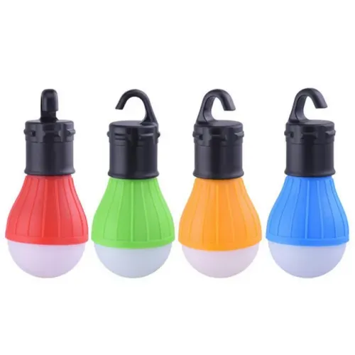 Kit Com 4 Lâmpadas Portáteis para Tendas de Feiras e Campings Com 3 modos de luz