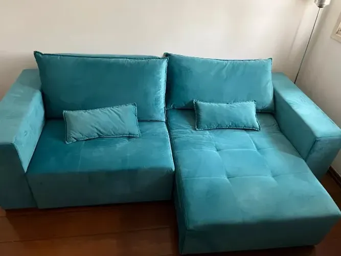 Sofá Retrátil Bipartido Faeda - Estado De Novo!