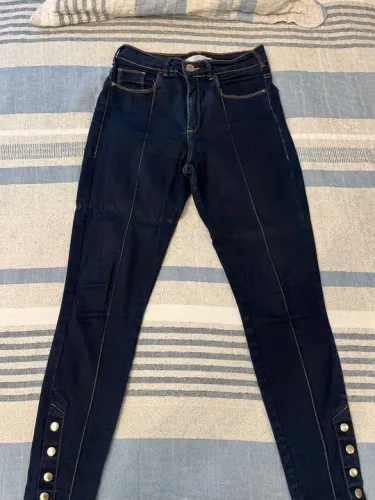 Calça jeans Skinny com detalhes tam 40