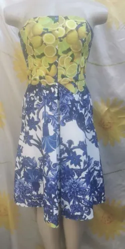 Lindo e chique vestido grife Fátima scofield Floral tqc tam m