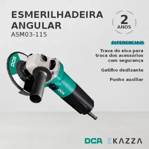 Esmerilhadeira 4.1/2'' 850W ASM03-115 - DCA
