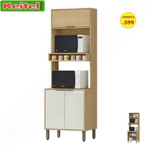 Kit Forno e Micro Glória Castanho / Off White