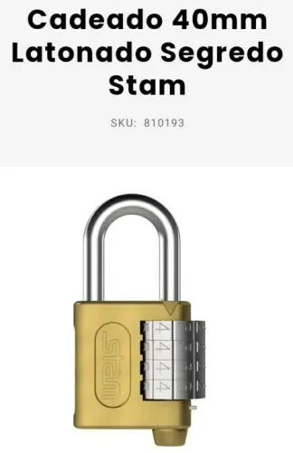 Cadeados Stam Latonado 40mm